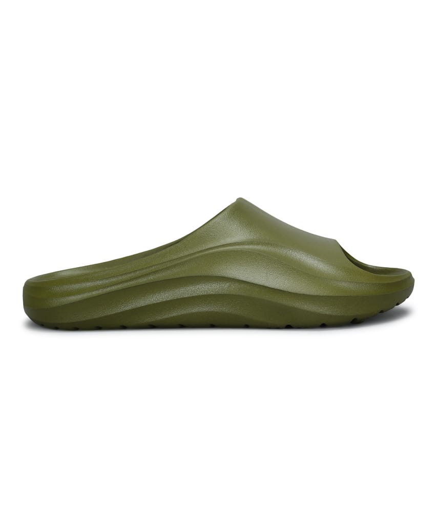 Stylish Men Paragon Men's Watreproof Green Sliders with Comfortable Anti-Skid Sole 2025 at ShopC