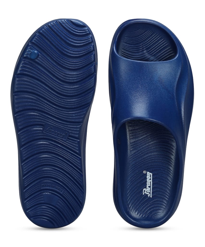 Chic Men Paragon Men's Watreproof Blue Sliders with Comfortable Anti-Skid Sole 2025 at ShopCircu