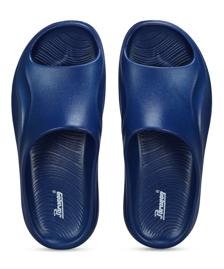 Chic Men Paragon Men's Watreproof Blue Sliders with Comfortable Anti-Skid Sole 2025 at ShopCircu