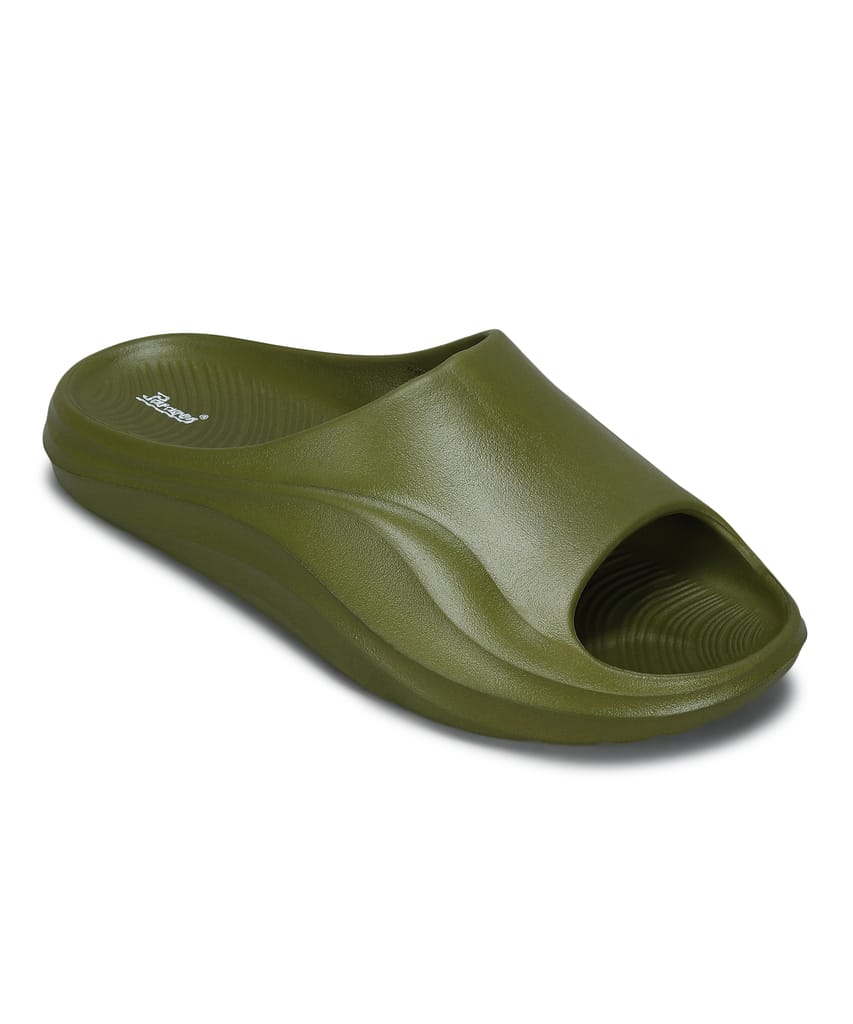 Stylish Men Paragon Men's Watreproof Green Sliders with Comfortable Anti-Skid Sole 2025 at ShopC