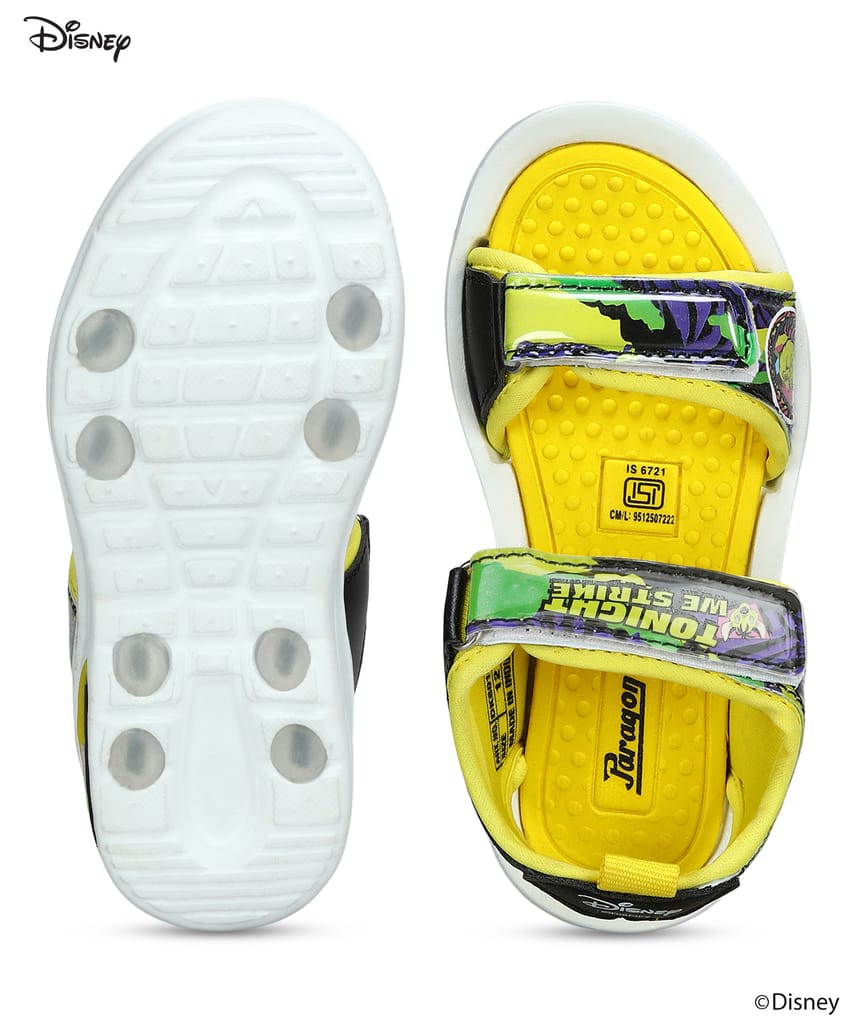 Affordable Kids Paragon Disney Kids' Yellow Velcro Sandals | Comfortable & Anti-Skid Sole 2025 a