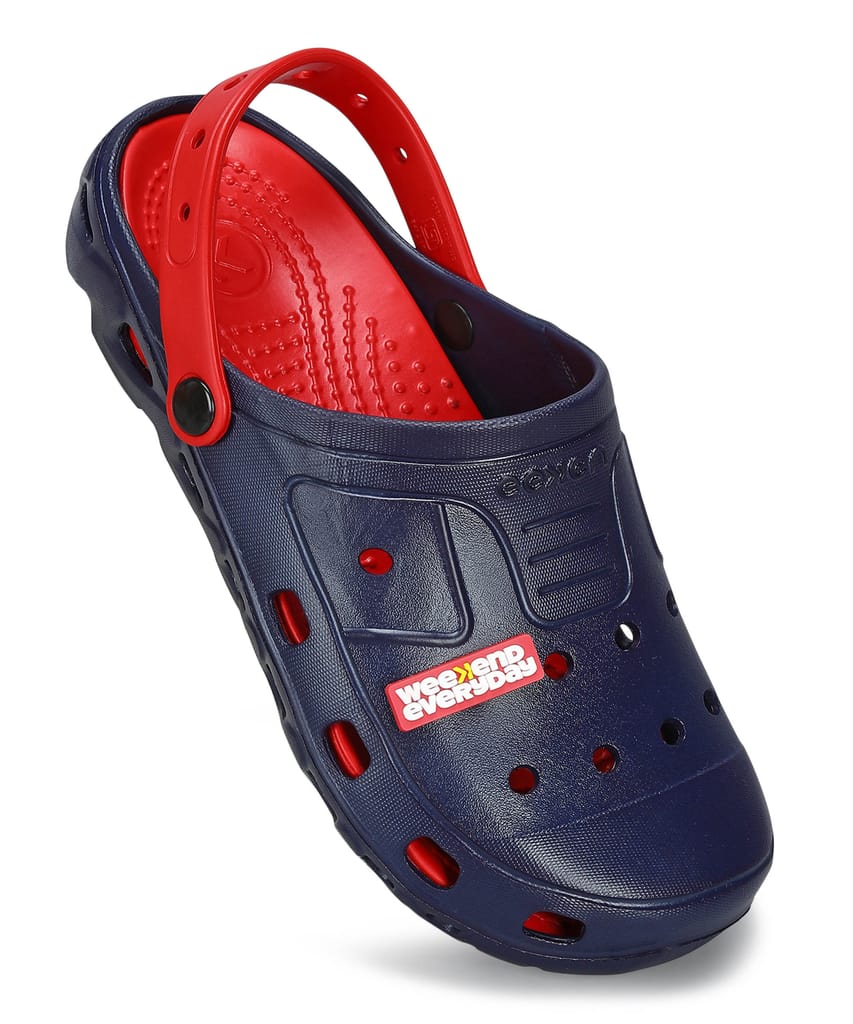 Paragon Men's Slip-on Navy Blue Sandals for Men | Comfortable Sole & Durable