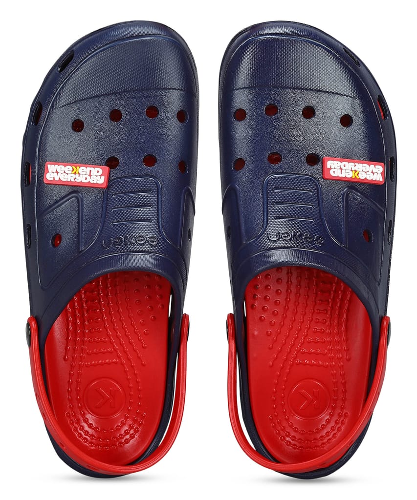 Paragon Men's Slip-on Navy Blue Sandals for Men | Comfortable Sole & Durable