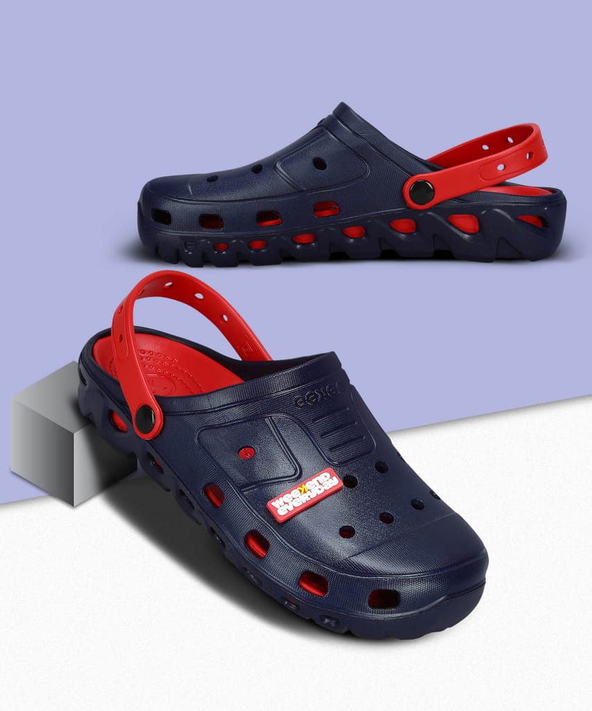 Luxurious Men Paragon Men's Slip-on Navy Blue Sandals for Men | Comfortable Sole & Durable 2025 