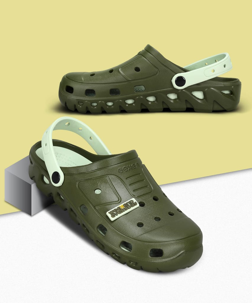 Paragon Men's Slip-on Pastel Green Sandals for Men | Comfortable Sole & Durable