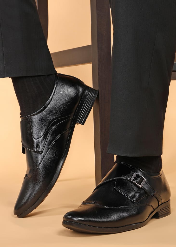 Best Men Paragon Men's Black Formal Shoes with Buckle| Durable & Sturdy for Outdoor Wear 2025 at Best Men Paragon Men's Black Formal Shoes with Buckle| Durable & Sturdy for Outdoor Wear 2025 at