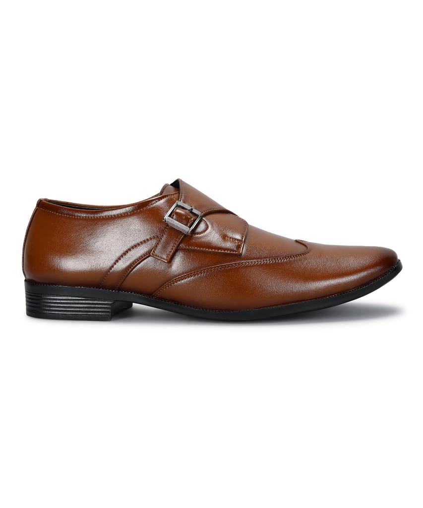 Best Men Paragon Men's Tan Formal Shoes with Buckle| Durable & Sturdy for Outdoor Wear 2025 at S