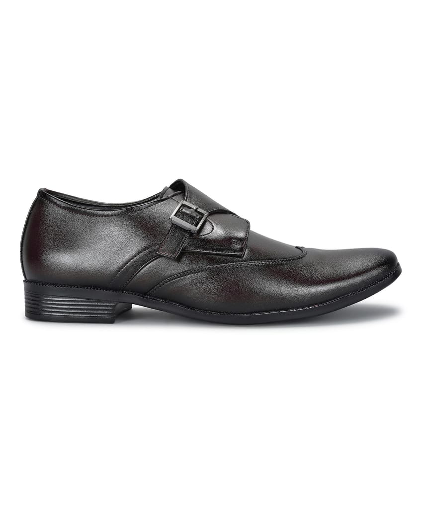 Affordable Men Paragon Men's Brown Formal Shoes with Buckle| Durable & Sturdy for Outdoor Wear 2