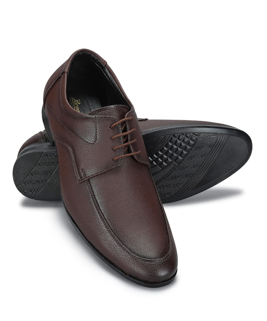Latest Men Paragon Men's Brown Formal Shoes with Laces| Durable & Sturdy for Outdoor Wear 2025 a
