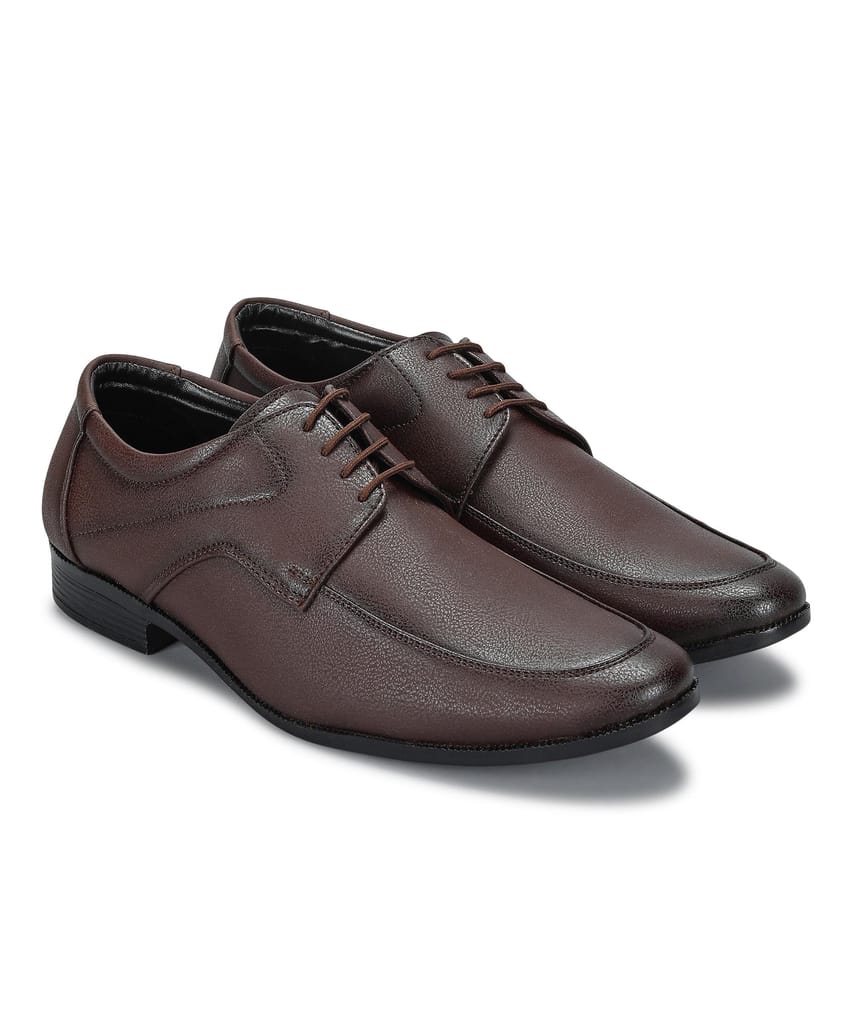Latest Men Paragon Men's Brown Formal Shoes with Laces| Durable & Sturdy for Outdoor Wear 2025 a