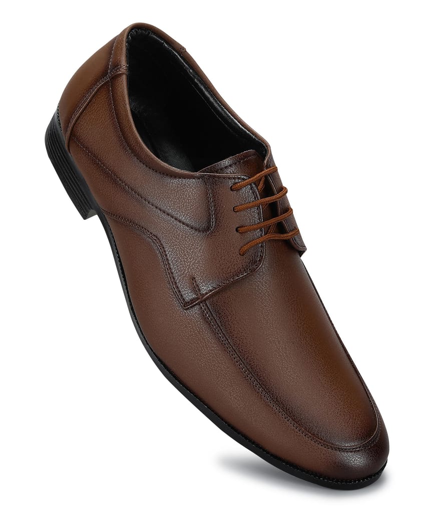 New Men Paragon Men's Tan Formal Shoes with Laces| Durable & Sturdy for Outdoor Wear 2025 at Sho