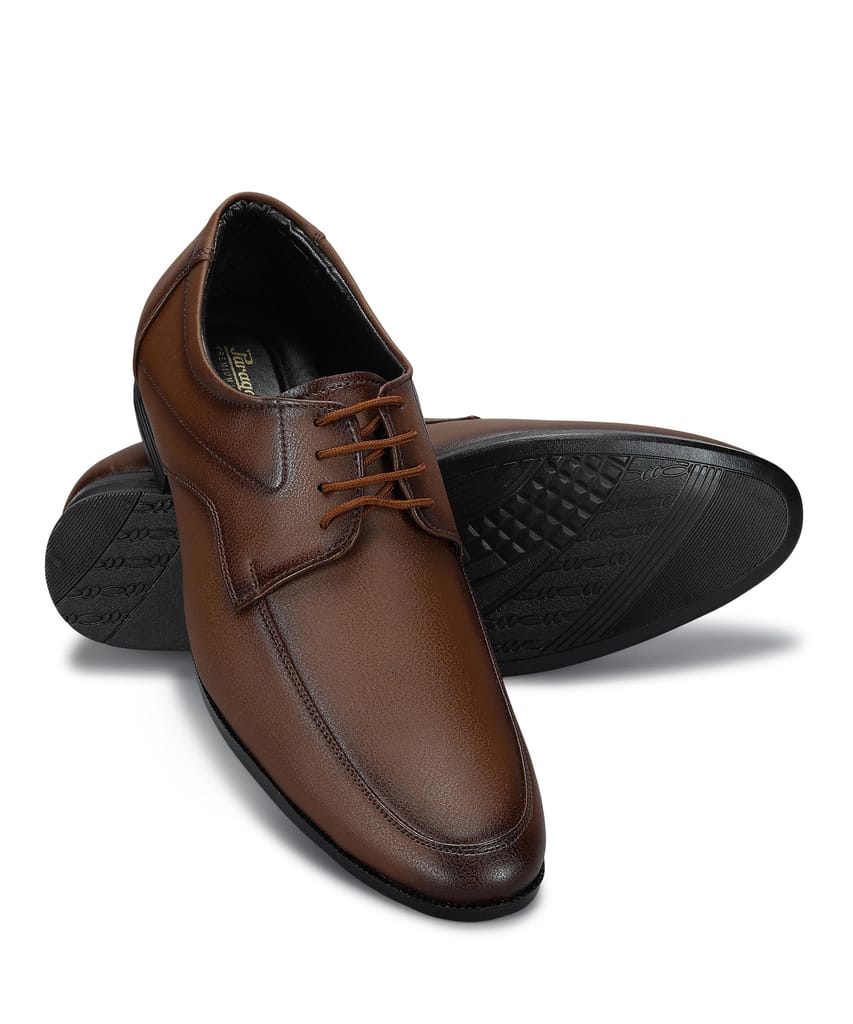 New Men Paragon Men's Tan Formal Shoes with Laces| Durable & Sturdy for Outdoor Wear 2025 at Sho