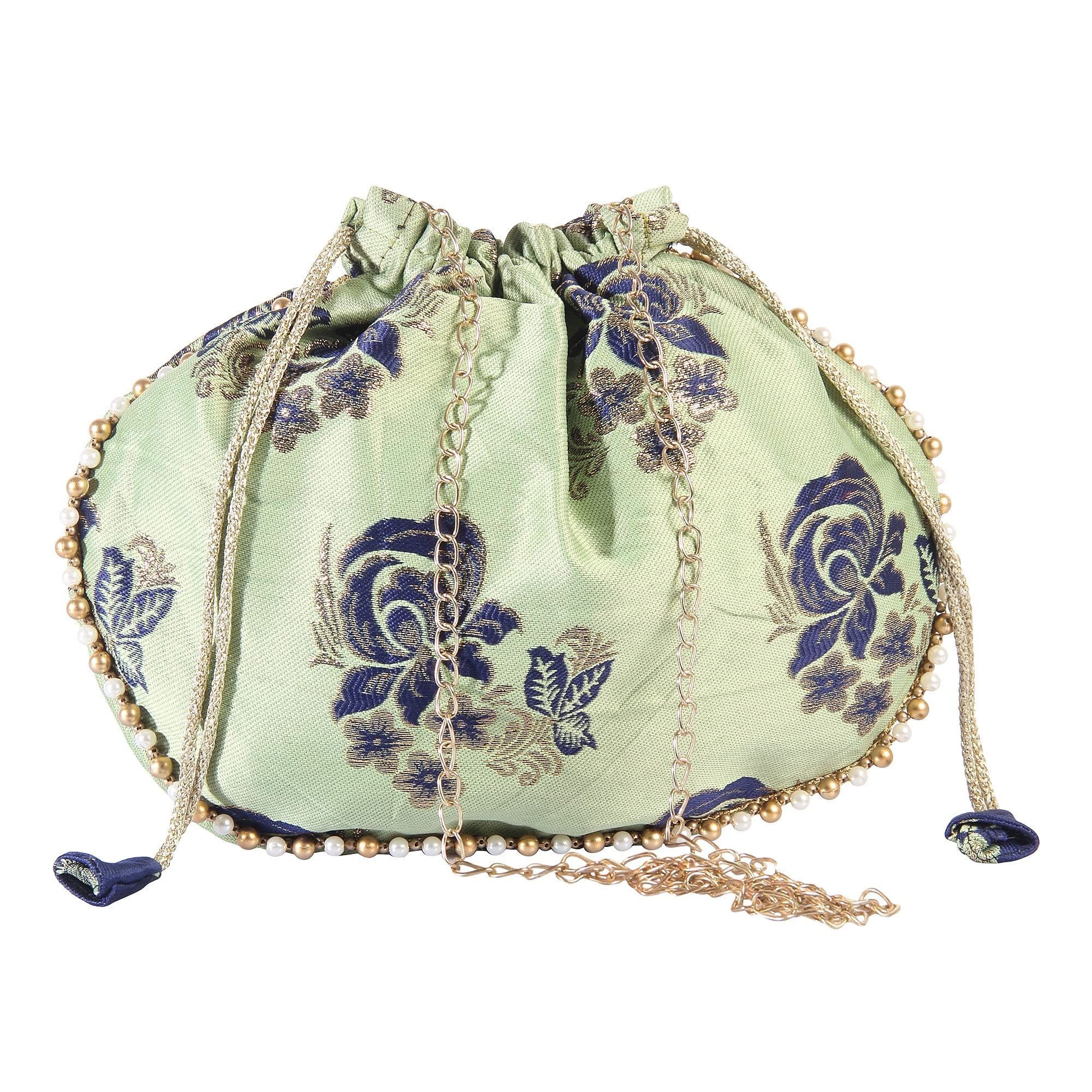 SHREEM Atmanirbhar Bharat Girls and Women Jatra Cloth (silk base) Sling Bag