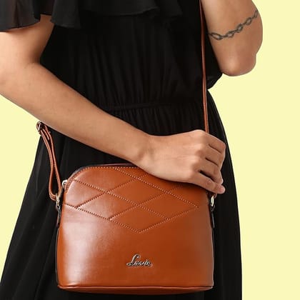 Lavie Women's Marma Dome Sling Bag | Ladies Purse Handbag