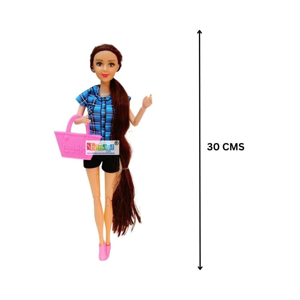 SHANAYA Doll Playset for Girls| Includes Doll, Dessert Toys Like Candies Chocolates | Pretend Play Toys for Kids | Birthday Gift for Girls | Fun & Durable Toy Set for Creative Role Play