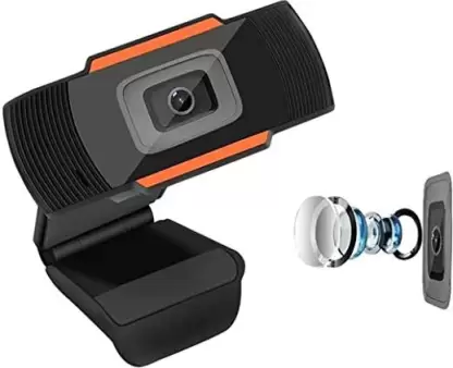 Zebion Vision HD Webcam 720P with Microphone, USB Computer Camera for Live Streaming, Video Calling, Online Teaching, Conferencing, Gaming