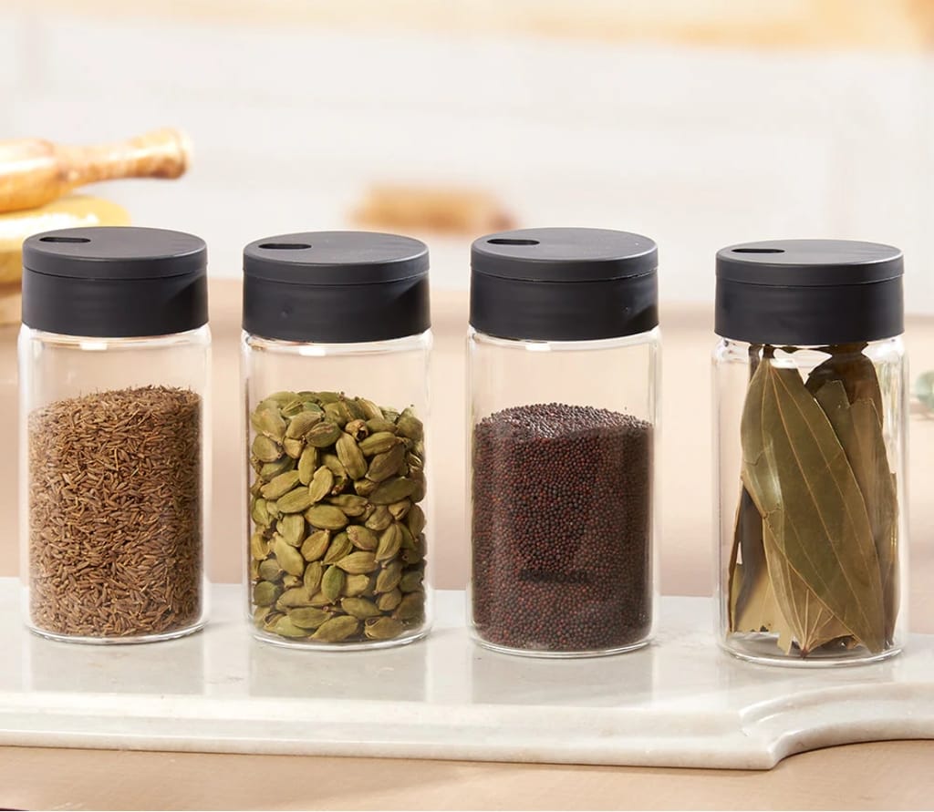 Borosil Glass Salt & Pepper Set , Set Of 2