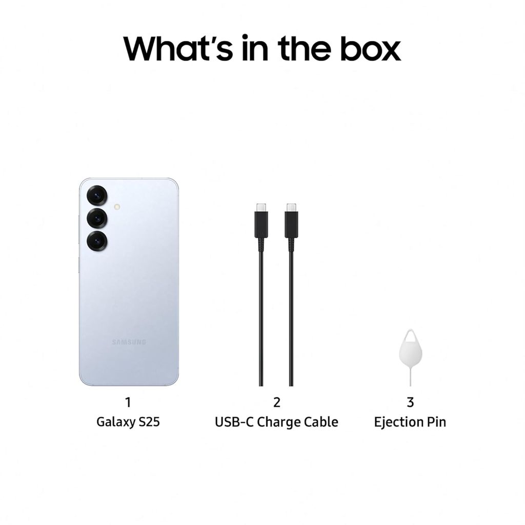 Samsung Galaxy S25 5G  (12GB RAM, 256GB Storage)-Icy blue