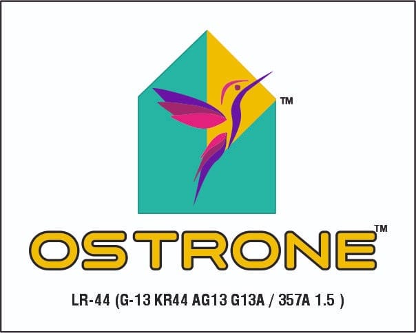 OSTRONE - LR-44-1.5v AG13-Button Battery Cell A76 AG13,G13A/357A/LR44, 157, A74, LR 1154, G13, and L1154. (LR-44, 100 PCs)