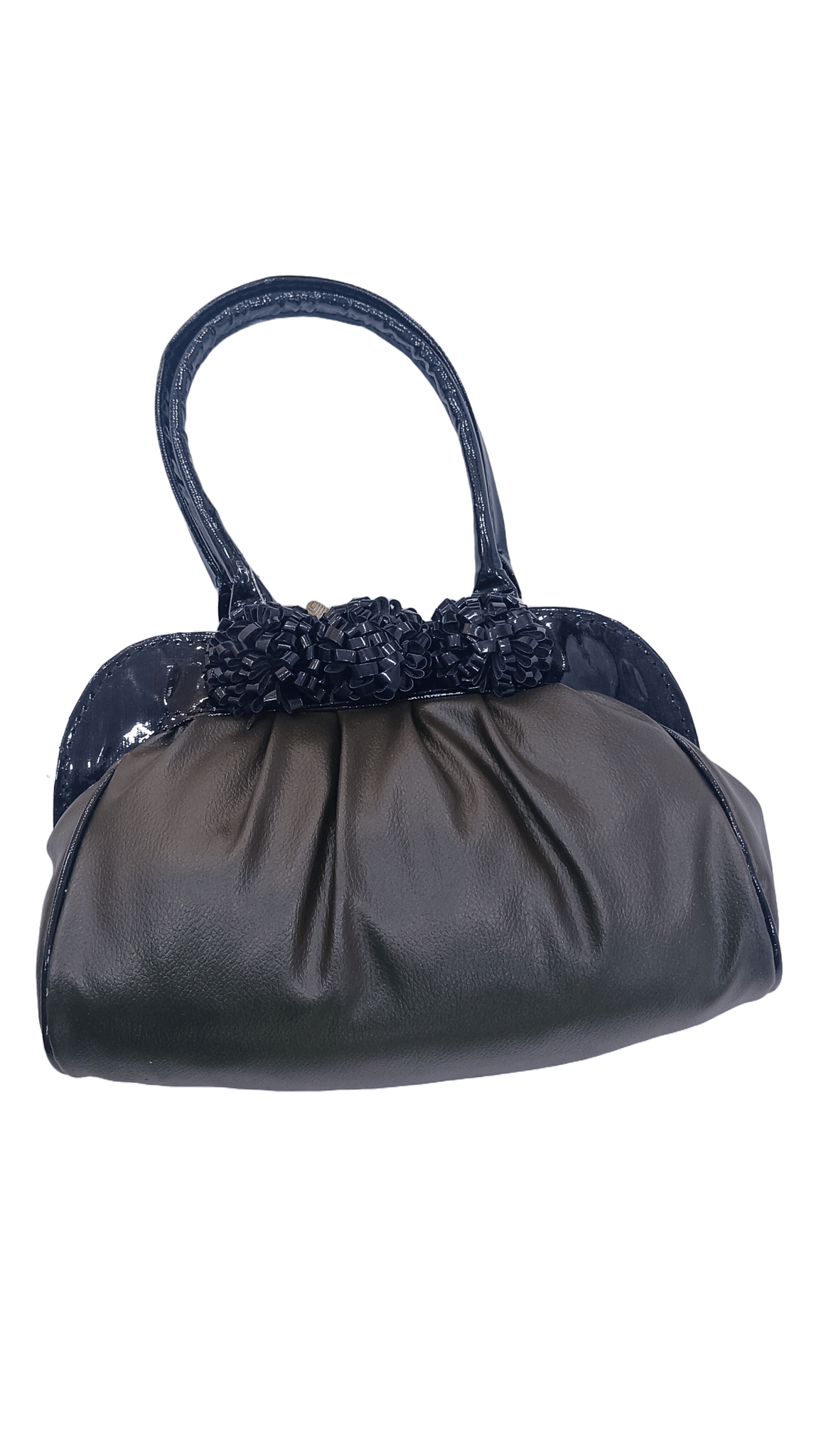  Women's Fashion Handbag - Stylish PU Leather Shoulder Bag with Bow Detail