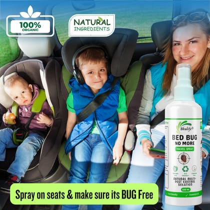 Bhulife Natural Bedbug Killer Spray | Bug No More Spray | 100% Organic Ingredients 100 ML (Pack Of  2)