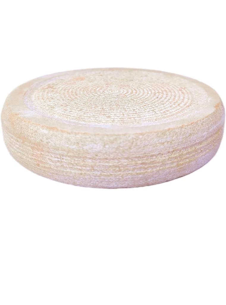 White Round Wooden Cheese Board - 12 Inches - Acacia Wood - Perfect for Serving Cheese, Charcuterie, and Appetizers
