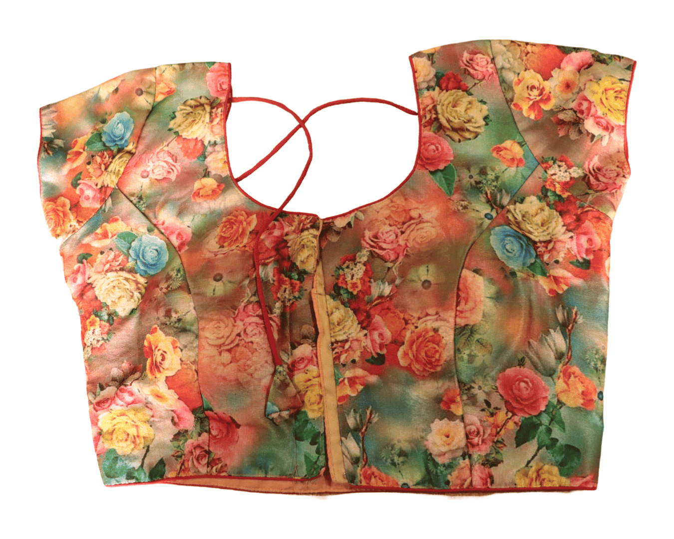 Buy Online Multicolor Floral Print Stitched Blouse For Women At Best Price In India