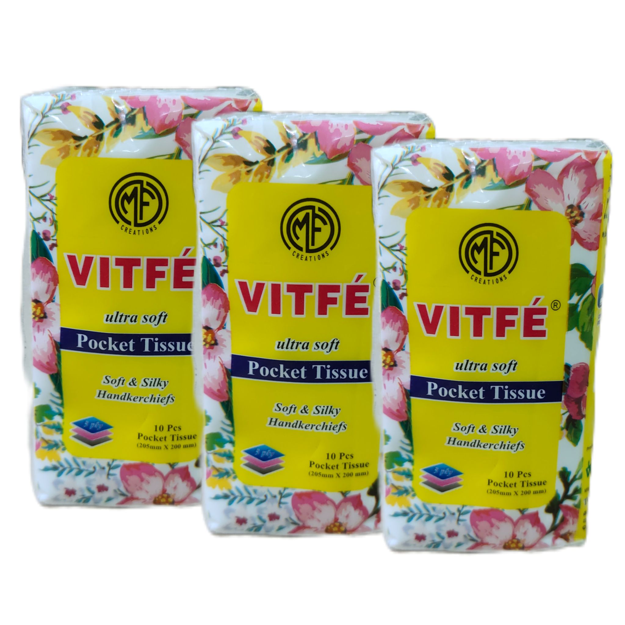 Pocket Tissue (2 Ply, 30 Sheets) Eco Friendly Ultra Soft Face Tissues for Women Men Kids Boys & Girls small Pocket hanky napkins Pouch Easy to carry travel(Pack of 3)