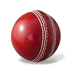 Red Leather Cricket Ball