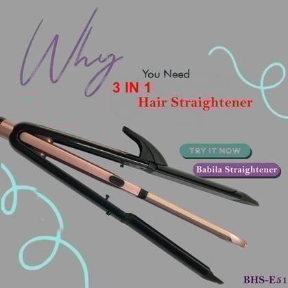 Babila PRO 3 IN 1 Hair Straightener-BHS-E51
