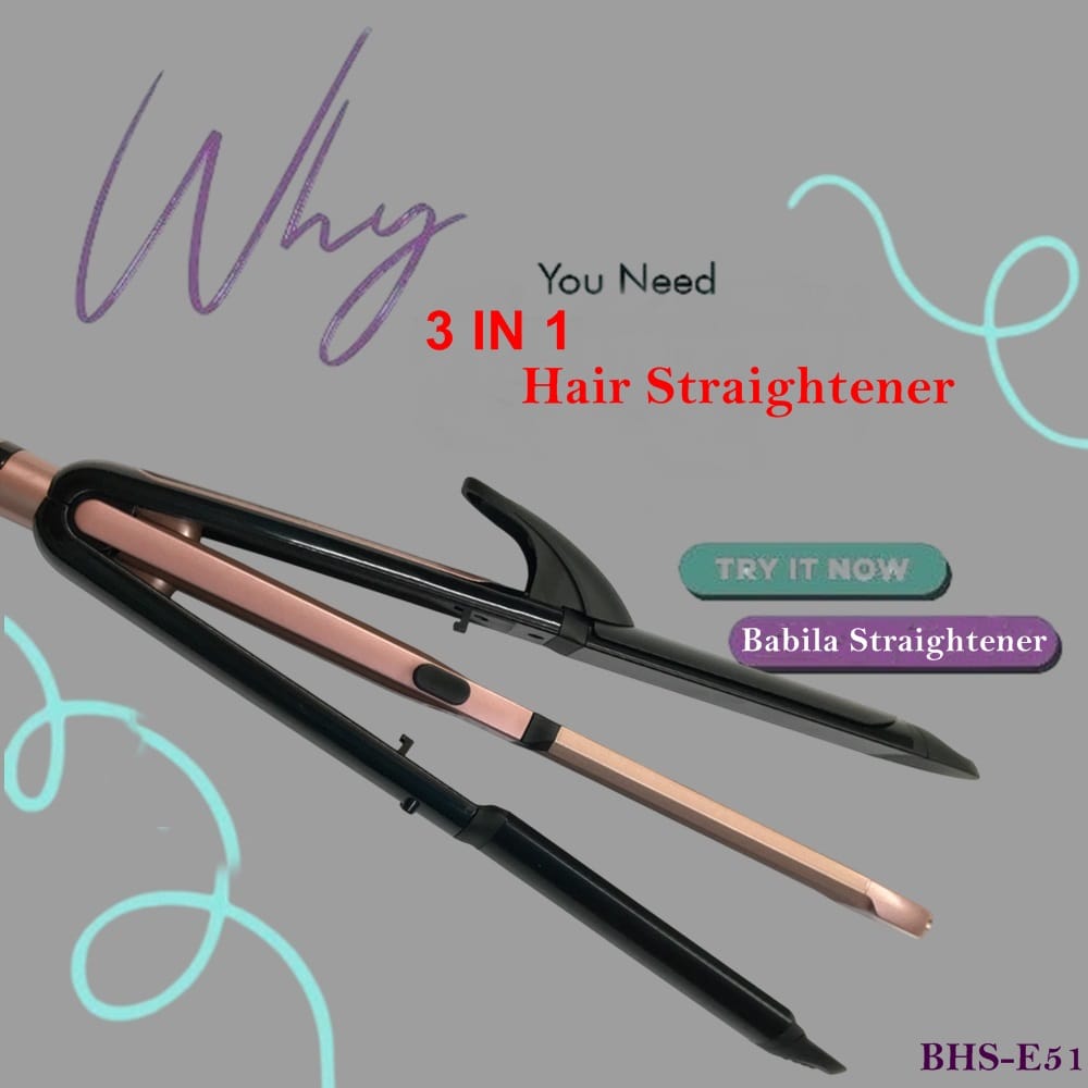 Babila PRO 3 IN 1 Hair Straightener-BHS-E51