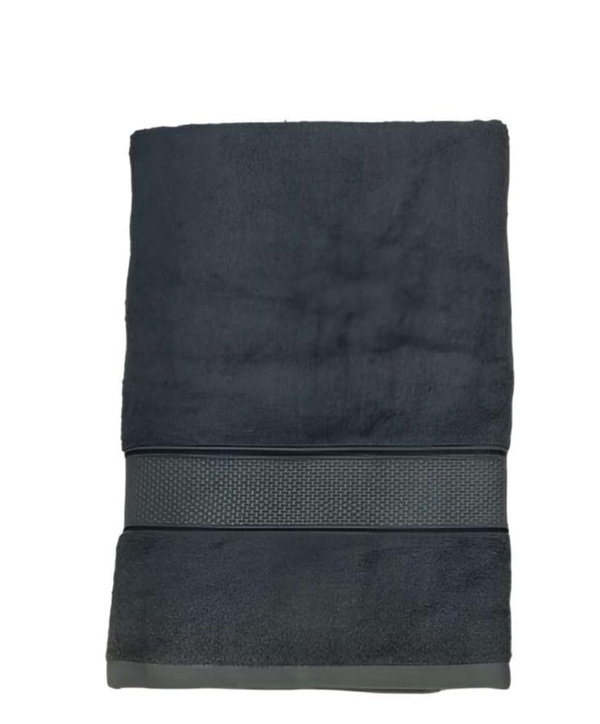 Plush and Absorbent 100% Cotton Bath Towel,Textured Border