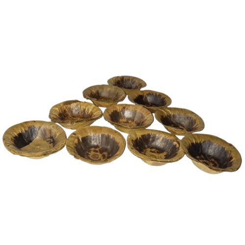 Eco-Friendly Disposable Areca Leaf Bowls - 4 Inches