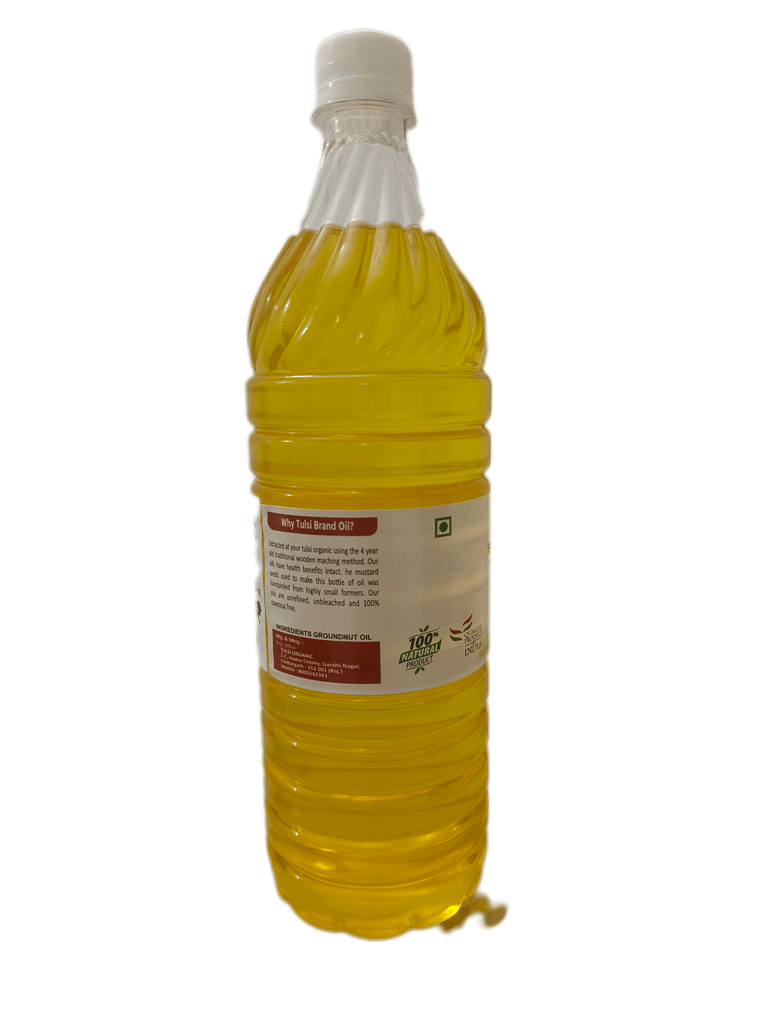  Organic Wood Pressed Groundnut Oil - 1L