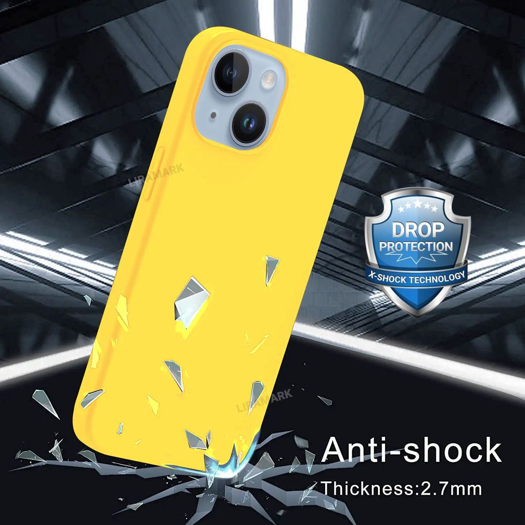 LIRAMARK Liquid Silicone Soft Back Cover Case for Apple iPhone 14 Plus (6.7 inch)