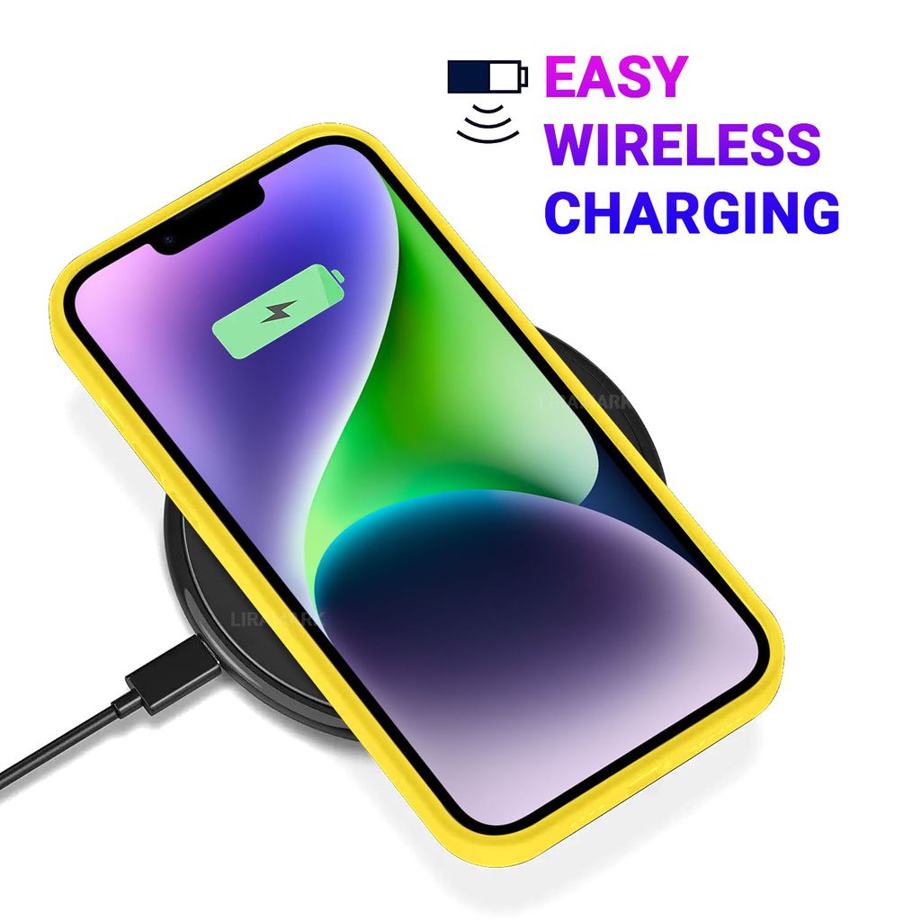 LIRAMARK Liquid Silicone Soft Back Cover Case for Apple iPhone 14 Plus (6.7 inch)