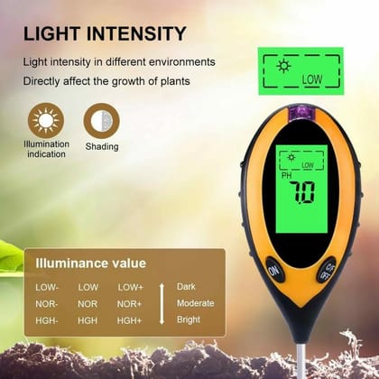 4 in 1 Soil pH Moisture Meter