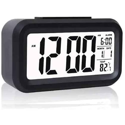 Aaronlexonline LCD Smart Optical Backlight Clock, 12 cm Screen