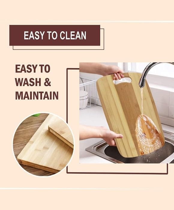 Natural Wood Chopping and Cutting Board, 20 x 30 cm