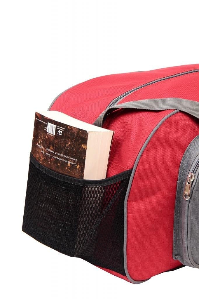 Bleu Big Duffle Bag-Red Grey-Db-302, 30 cm x 50 cm
