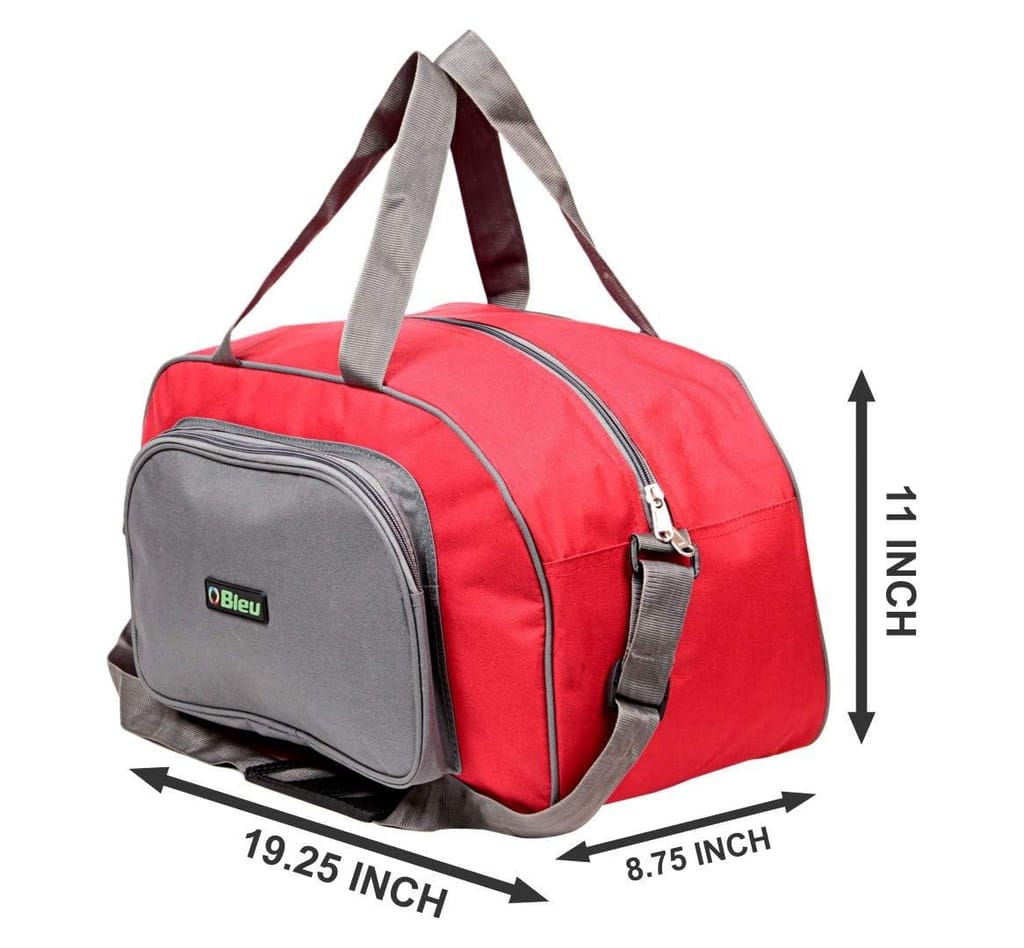Bleu Big Duffle Bag-Red Grey-Db-302, 30 cm x 50 cm