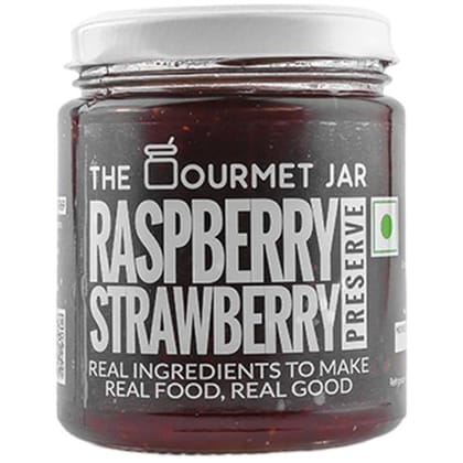 The Gourmet Jar Raspberry Strawberry Preserve, 230 G