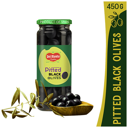 Del Monte Pitted Black Olives, 450 G Jar