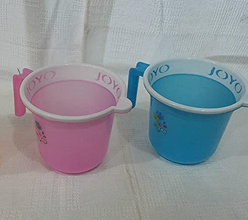 Joyo Plastics Mug, 2 Pieces, Multicolour, 1100 Ml