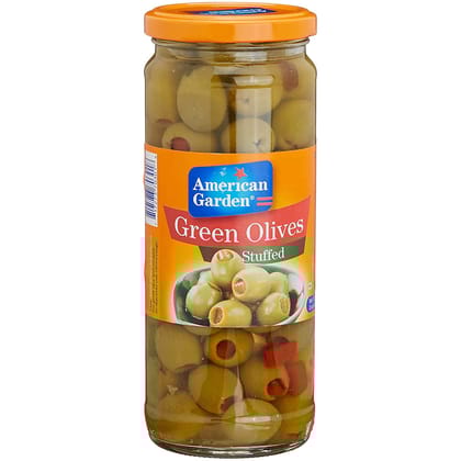 American Garden Green Olives Stuffed, 15.87 Oz 450 G