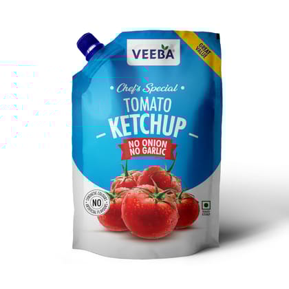 Veeba Foods Tomato Ketchup, No Onion No Garlic Chef's Special, 900G