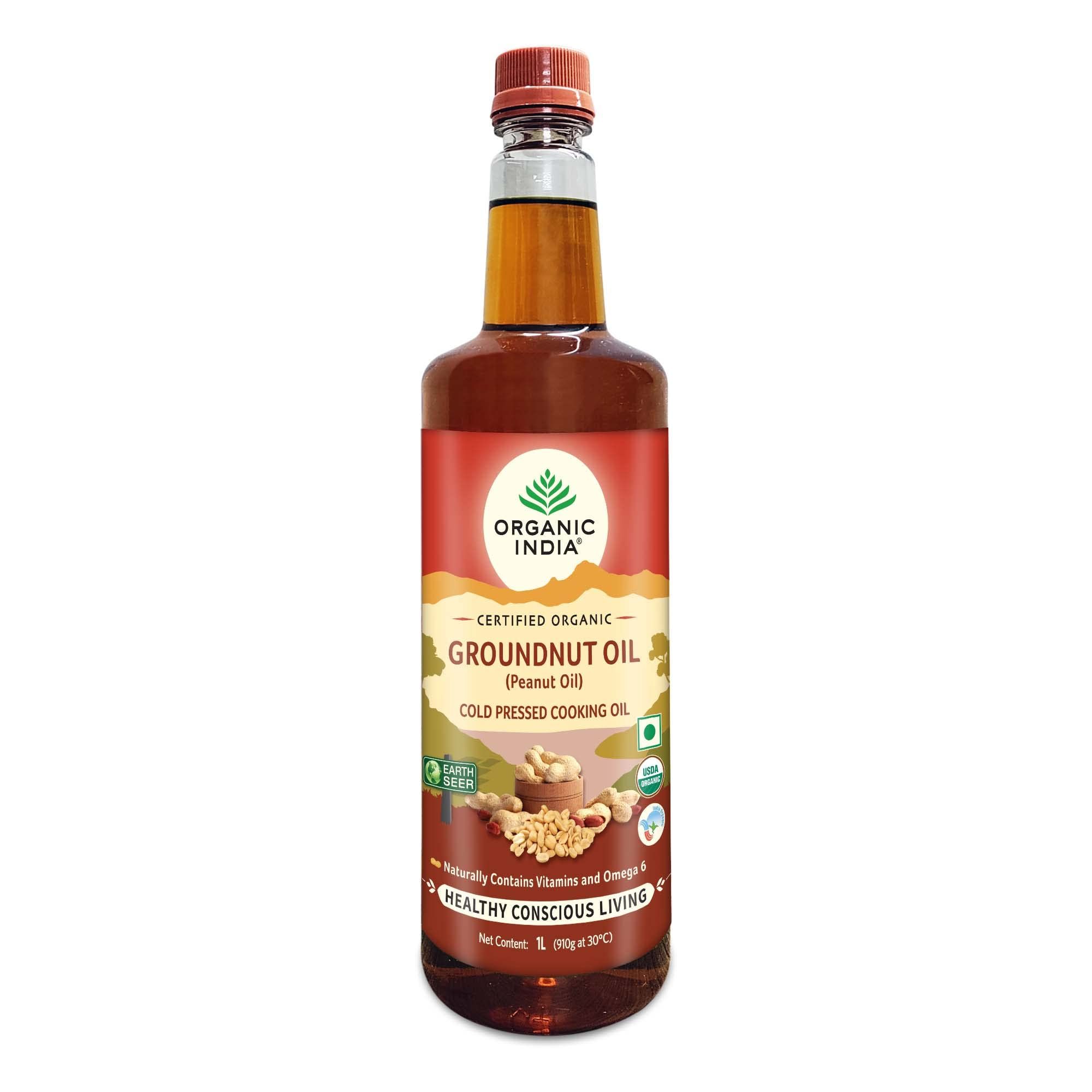 Organic India_Aripl Organic India Aripl Organic Groundnut Oil, 1000 Ml