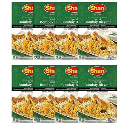 Shan Special Bombay Biryani Masala, 8 X 60 G