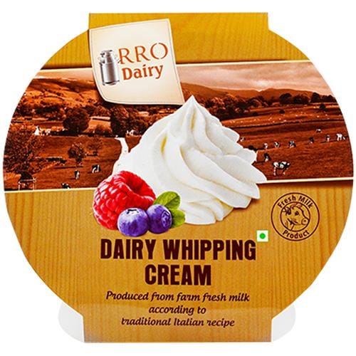 Rro Dairy Whipping Cream, Used For Making Desserts, 200 G (Container)