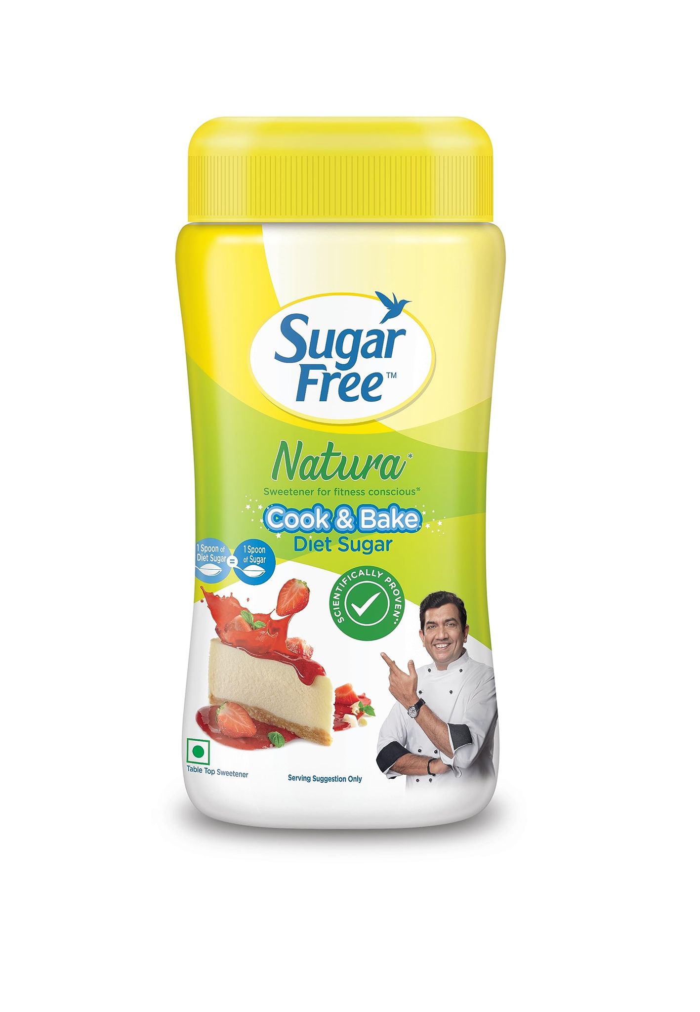 Sugar Free Natura Diet Sugar, 220 G, Indias No.1 Sweetner, Sweet Like Sugar With Low Calories, Scientifically Proven & Tested